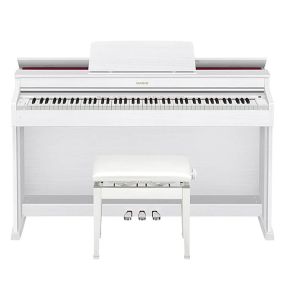 Casio AP470WE Digital Piano with bench - White