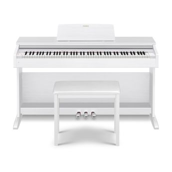 Casio AP270WE Digital Piano with bench - White