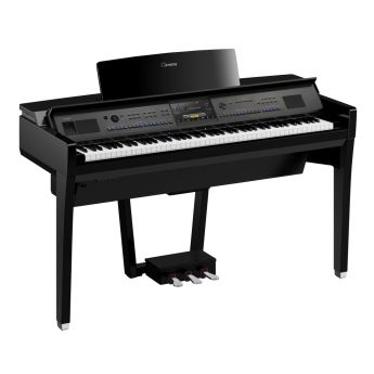 Yamaha CVP909 Clavinova Digital Piano with Matching Bench | Polished Ebony (CVP-909PE)